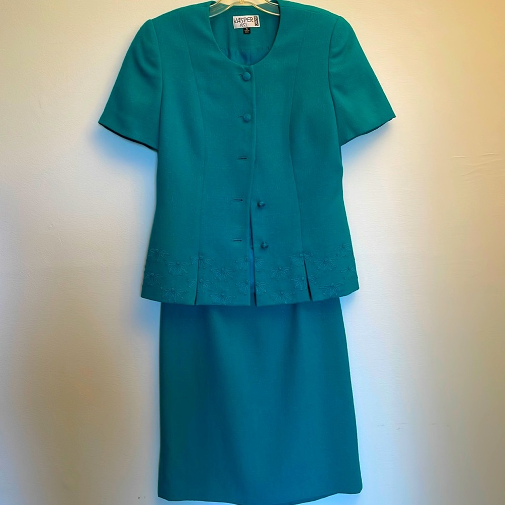 Kasper Blue/green dress